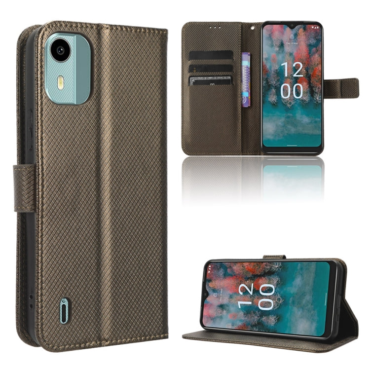 Diamond Texture Leather Phone Case, For Nokia C22, For Nokia C32 4G, For Nokia C12, For Nokia G22 4G, For Honor 70 Lite / X6 4G, For Samsung Galaxy F14 Global