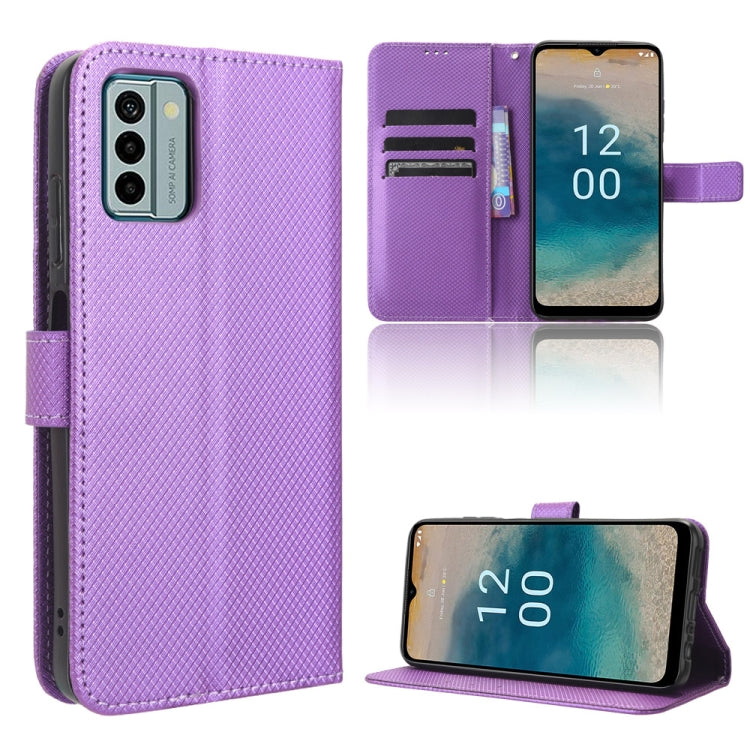 Diamond Texture Leather Phone Case, For Nokia C22, For Nokia C32 4G, For Nokia C12, For Nokia G22 4G, For Honor 70 Lite / X6 4G, For Samsung Galaxy F14 Global