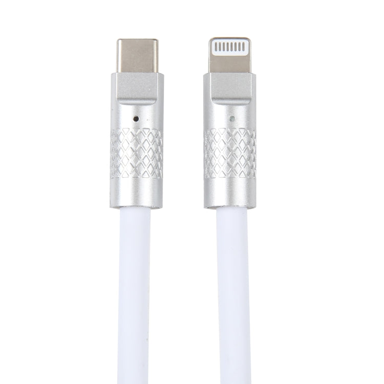 Mech Series 120W USB-C / Type-C to 8 Pin Metal Plug Silicone Fast Charging Data Cable, Length: 1.2m, 8 Pin, 1.2m Type-C to 8 Pin