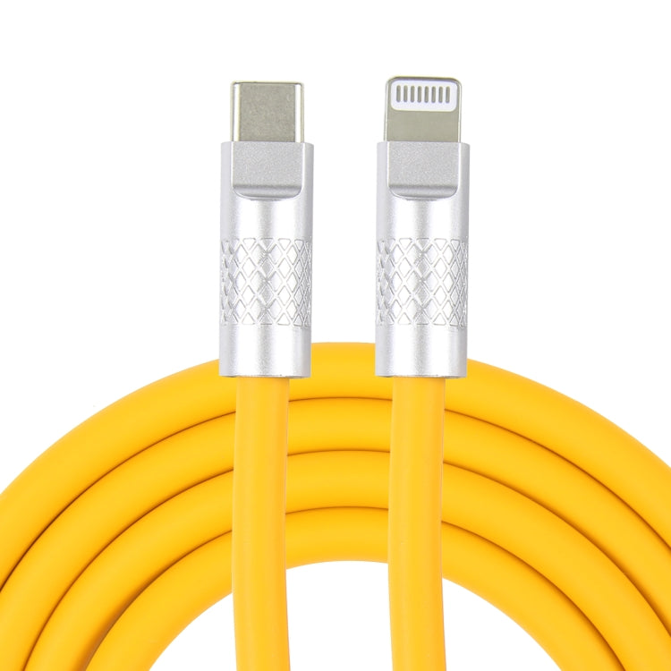 Mech Series 120W USB-C / Type-C to 8 Pin Metal Plug Silicone Fast Charging Data Cable, Length: 1.2m, 8 Pin, 1.2m Type-C to 8 Pin