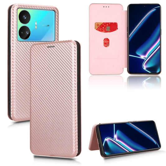 Carbon Fiber Texture Flip Leather Phone Case, For Realme GT Neo5 SE, For DOOGEE X97 / X97 Pro, For ASUS ROG Phone 7, For Motorola Edge 40 Pro