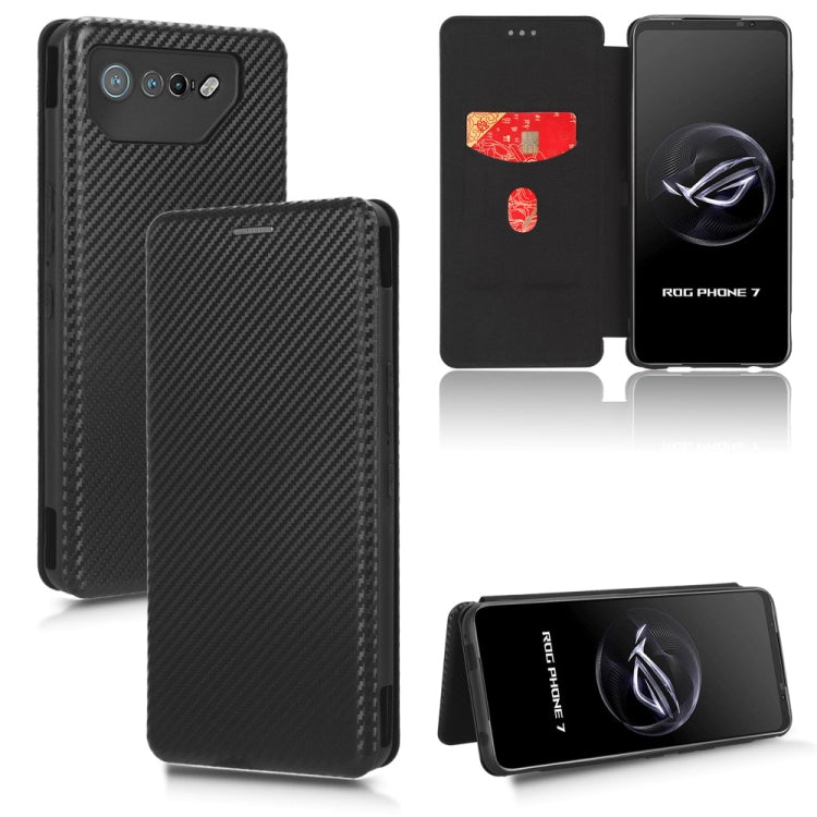 Carbon Fiber Texture Flip Leather Phone Case, For Realme GT Neo5 SE, For DOOGEE X97 / X97 Pro, For ASUS ROG Phone 7, For Motorola Edge 40 Pro, For Nokia C22, For Samsung Galaxy F14