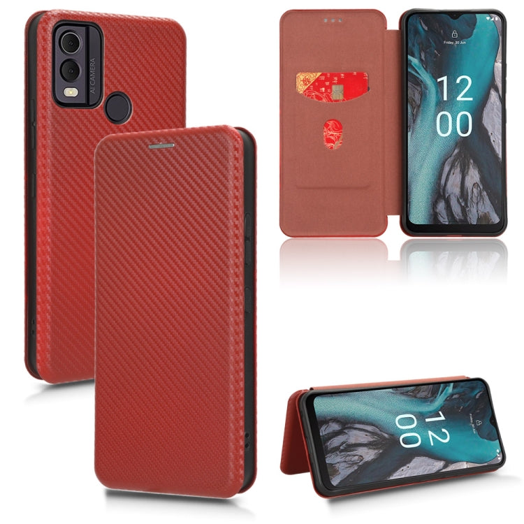 Carbon Fiber Texture Flip Leather Phone Case, For Realme GT Neo5 SE, For DOOGEE X97 / X97 Pro, For ASUS ROG Phone 7, For Motorola Edge 40 Pro, For Nokia C22, For Samsung Galaxy F14