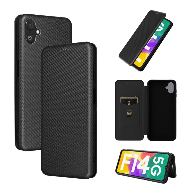 Carbon Fiber Texture Flip Leather Phone Case, For Realme GT Neo5 SE, For DOOGEE X97 / X97 Pro, For ASUS ROG Phone 7, For Motorola Edge 40 Pro, For Nokia C22, For Samsung Galaxy F14