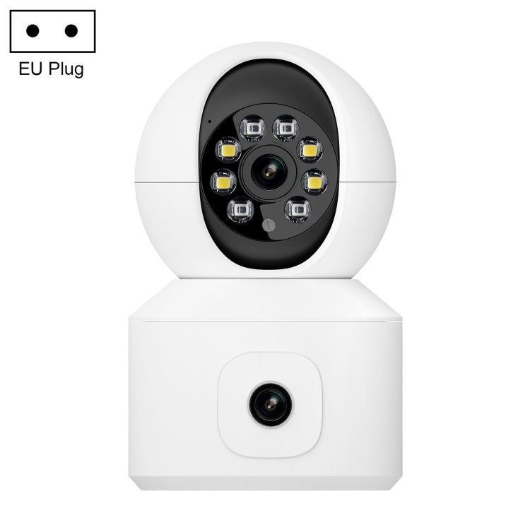 ESCAM QF010 2x2MP Dual Lens Dual Screen Surveillance WiFi Camera Support Two-way Voice & Motion Detection, QF010