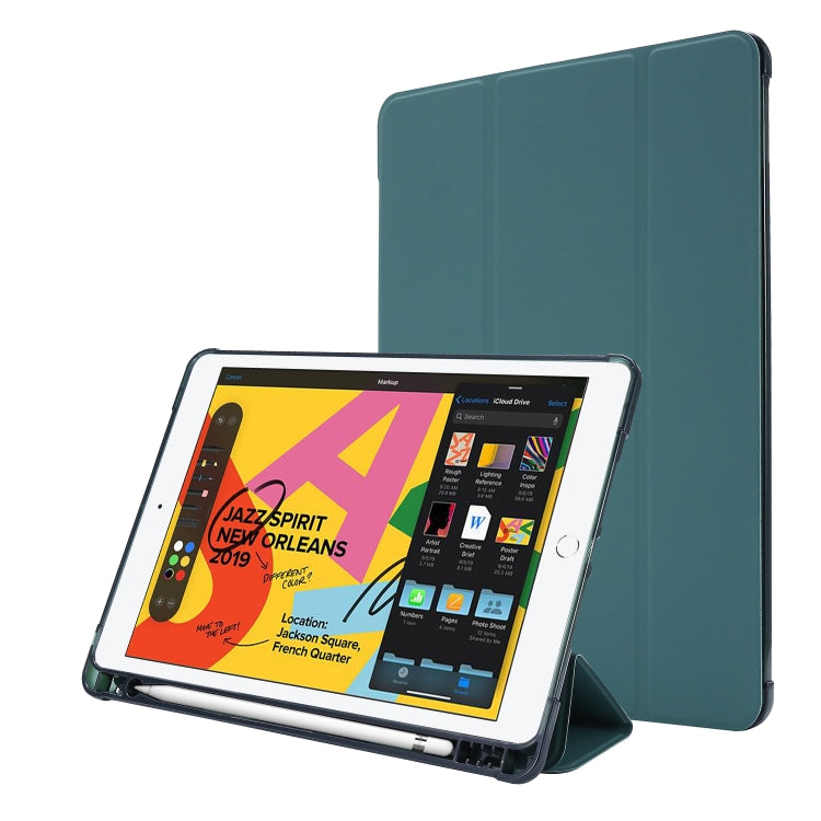 Airbag Horizontal Flip Leather Case with Three-fold Holder & Pen Holder, For iPad 10.2 2021 / 2020 / 2019, For iPad Mini 4, For iPad Mini (2019)