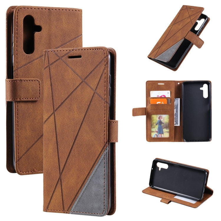 Skin Feel Splicing Leather Phone Case, For Samsung Galaxy A15, For Samsung Galaxy A05, For Samsung Galaxy A05s, For Samsung Galaxy A25 5G, For Samsung Galaxy S23 FE 5G, For Samsung Galaxy A24