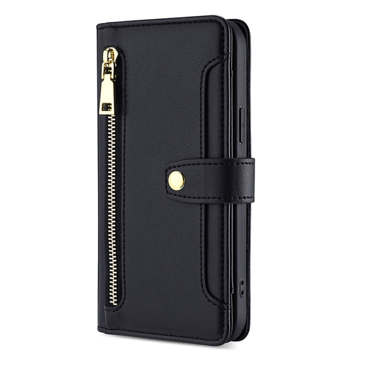 Sheep Texture Cross-body Zipper Wallet Leather Phone Case, For Samsung Galaxy M54 5G, For Samsung Galaxy F14 5G, For Samsung Galaxy A34 5G, For Samsung Galaxy A54 5G, For Samsung Galaxy S23+ 5G