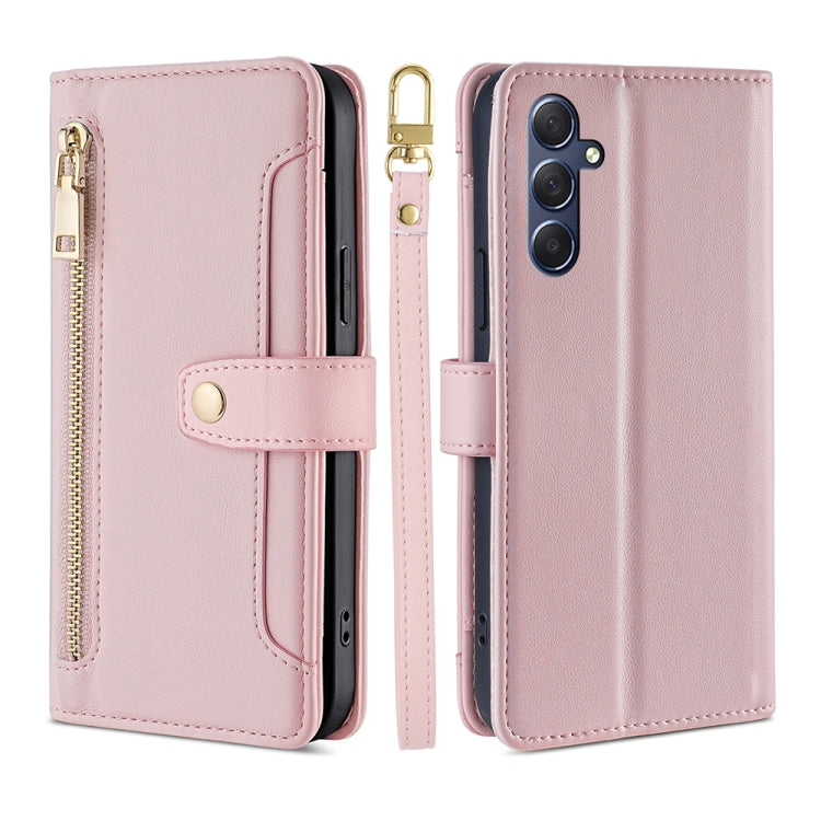 Sheep Texture Cross-body Zipper Wallet Leather Phone Case, For Samsung Galaxy M54 5G, For Samsung Galaxy F14 5G, For Samsung Galaxy A34 5G, For Samsung Galaxy A54 5G, For Samsung Galaxy S23+ 5G