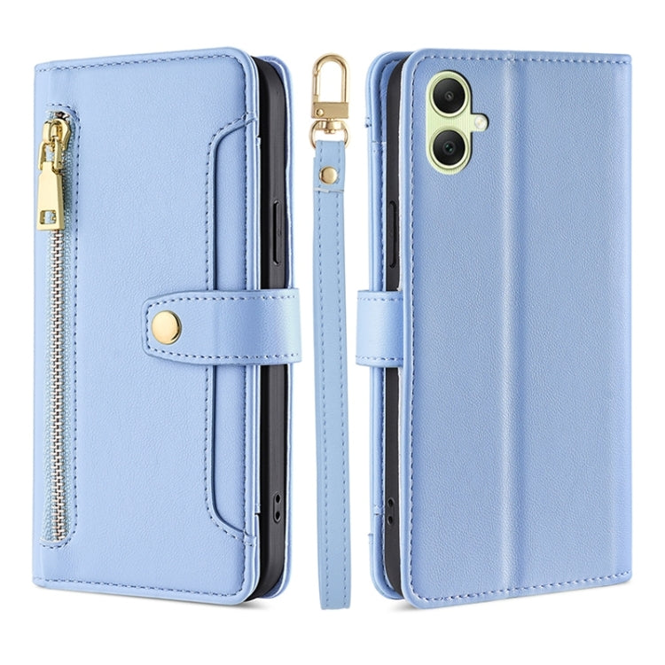 Sheep Texture Cross-body Zipper Wallet Leather Phone Case, For Samsung Galaxy S24 5G, For Samsung Galaxy A05 4G, For Samsung Galaxy A05s 4G, For Samsung Galaxy M34 5G / F34 5G, For Samsung Galaxy S23 FE 5G