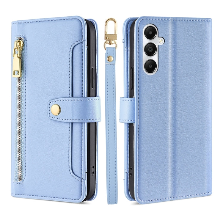 Sheep Texture Cross-body Zipper Wallet Leather Phone Case, For Samsung Galaxy S24 5G, For Samsung Galaxy A05 4G, For Samsung Galaxy A05s 4G, For Samsung Galaxy M34 5G / F34 5G, For Samsung Galaxy S23 FE 5G