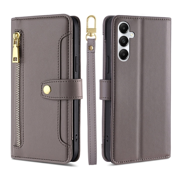 Sheep Texture Cross-body Zipper Wallet Leather Phone Case, For Samsung Galaxy S24 5G, For Samsung Galaxy A05 4G, For Samsung Galaxy A05s 4G, For Samsung Galaxy M34 5G / F34 5G, For Samsung Galaxy S23 FE 5G