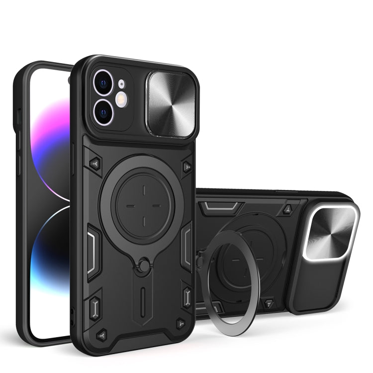 CD Texture Sliding Camshield Magnetic Holder Phone Case, For iPhone 12, For iPhone 12 Pro Max, For iPhone 12 Pro, For iPhone 11 Pro Max, For iPhone 11