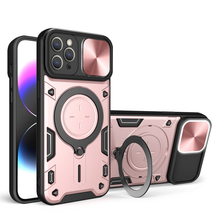 CD Texture Sliding Camshield Magnetic Holder Phone Case, For iPhone 11 Pro