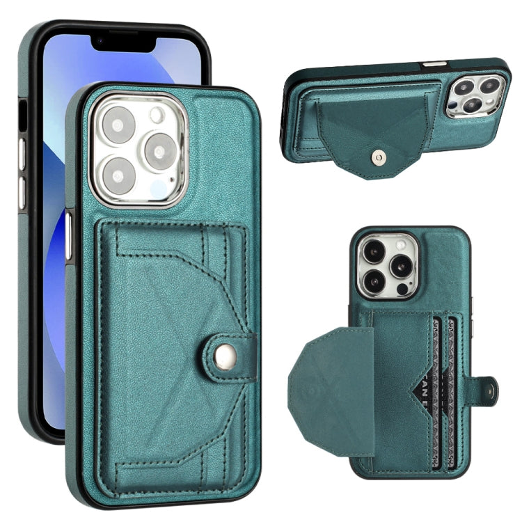 Shockproof Leather Phone Case with Card Holder, For iPhone 15 Plus, For iPhone 14 Pro, For iPhone 14 Pro Max, For iPhone 15