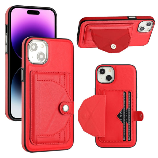 Shockproof Leather Phone Case with Card Holder, For iPhone 15 Plus, For iPhone 14 Pro, For iPhone 14 Pro Max, For iPhone 15