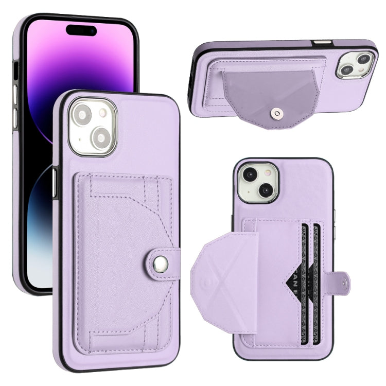 Shockproof Leather Phone Case with Card Holder, For iPhone 15 Plus, For iPhone 14 Pro, For iPhone 14 Pro Max, For iPhone 15