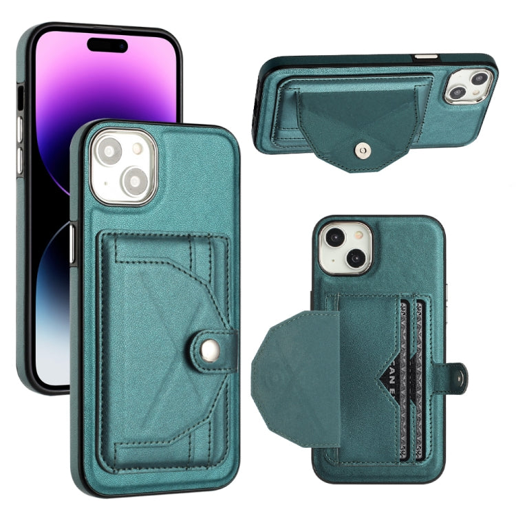 Shockproof Leather Phone Case with Card Holder, For iPhone 15 Plus, For iPhone 14 Pro, For iPhone 14 Pro Max, For iPhone 15