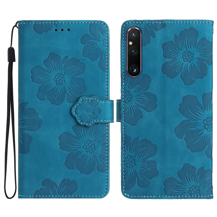 Flower Embossing Pattern Leather Phone Case, For Sony Xperia 10 VI, For Sony Xperia 1 VI, For Sony Xperia 1 V, For Sony Xperia 10 V, For Sony Xperia 10 IV, For Sony Xperia L4