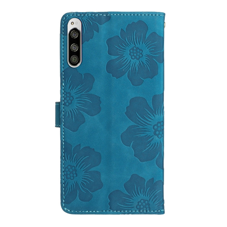 Flower Embossing Pattern Leather Phone Case, For Sony Xperia 5, For Sony Xperia L3