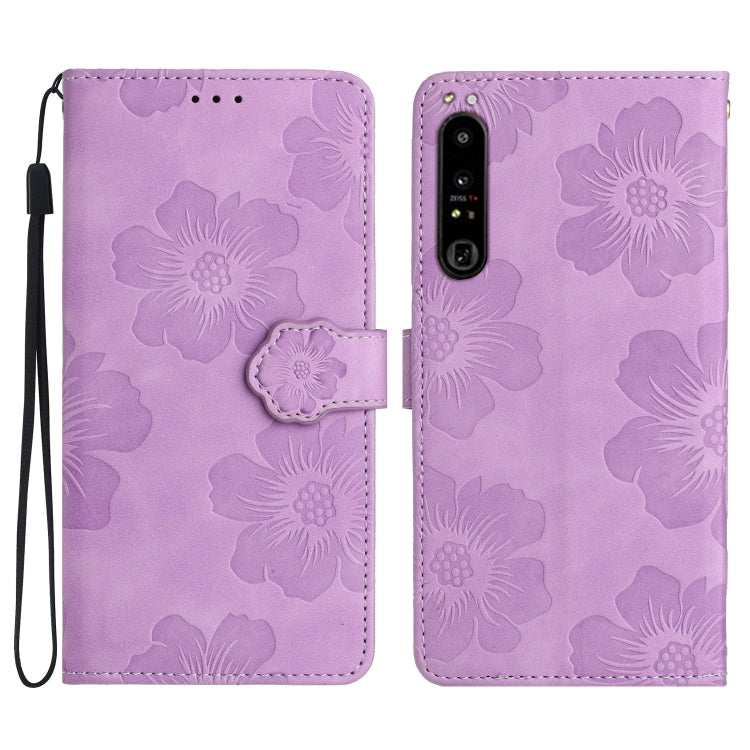 Flower Embossing Pattern Leather Phone Case, For Sony Xperia 10 VI, For Sony Xperia 1 VI, For Sony Xperia 1 V, For Sony Xperia 10 V, For Sony Xperia 10 IV, For Sony Xperia L4