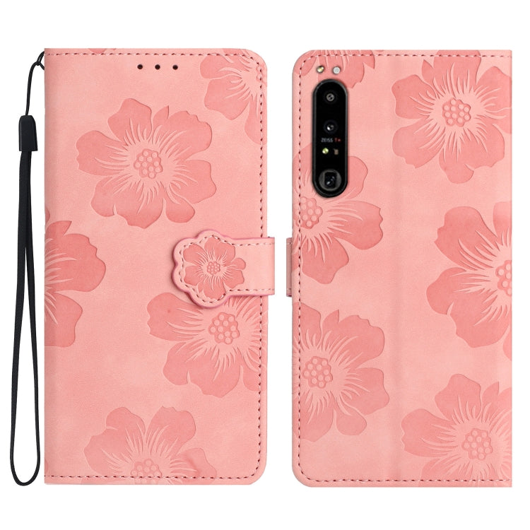 Flower Embossing Pattern Leather Phone Case, For Sony Xperia 10 VI, For Sony Xperia 1 VI, For Sony Xperia 1 V, For Sony Xperia 10 V, For Sony Xperia 10 IV, For Sony Xperia L4