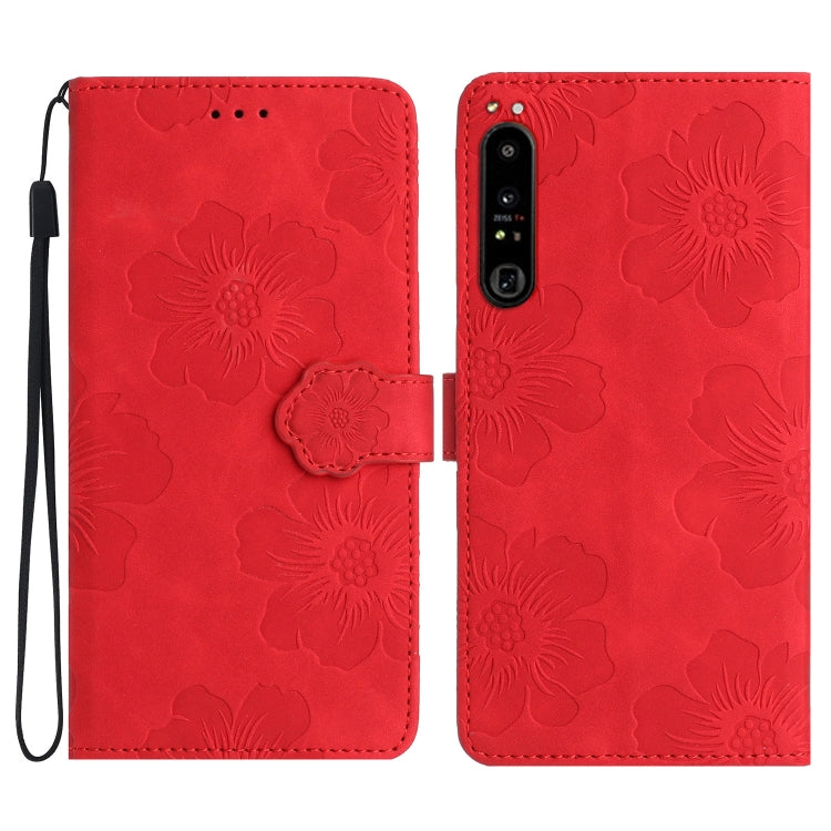 Flower Embossing Pattern Leather Phone Case, For Sony Xperia 10 VI, For Sony Xperia 1 VI, For Sony Xperia 1 V, For Sony Xperia 10 V, For Sony Xperia 10 IV, For Sony Xperia L4