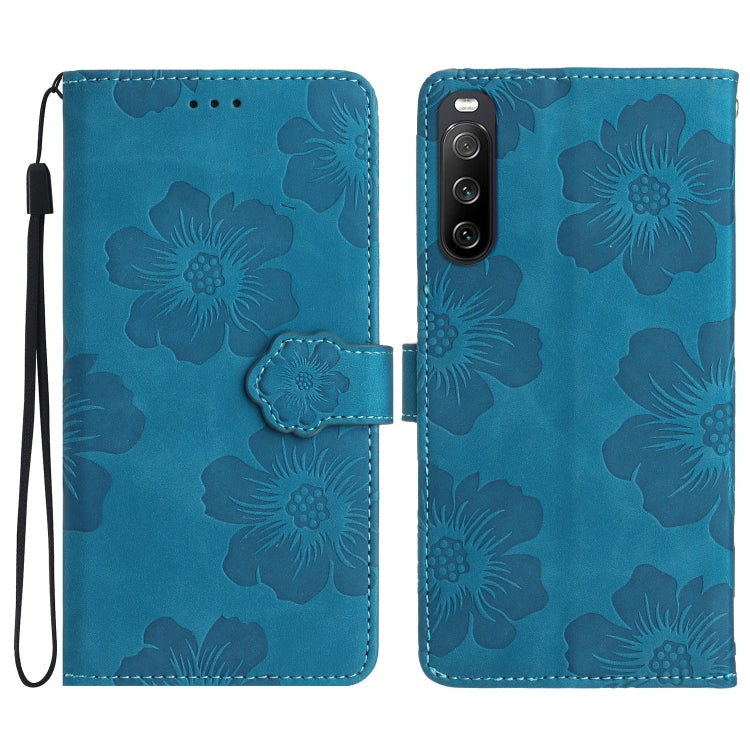 Flower Embossing Pattern Leather Phone Case, For Sony Xperia 10 VI, For Sony Xperia 1 VI, For Sony Xperia 1 V, For Sony Xperia 10 V, For Sony Xperia 10 IV, For Sony Xperia L4