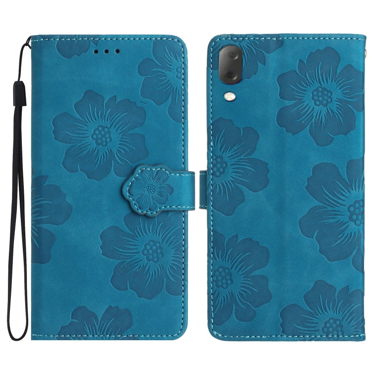 Flower Embossing Pattern Leather Phone Case, For Sony Xperia 5, For Sony Xperia L3