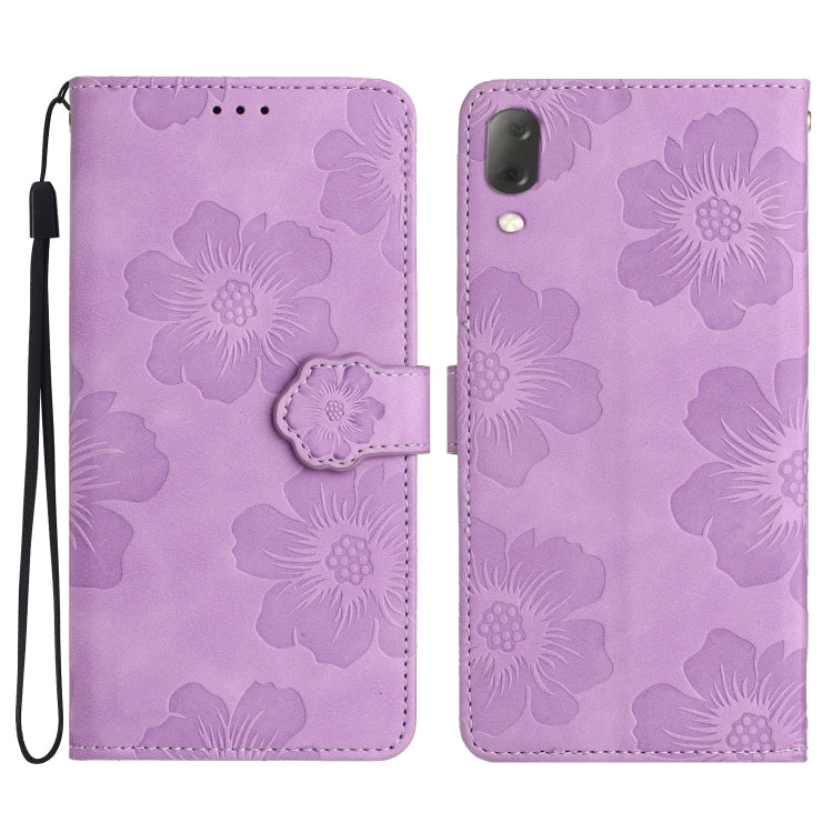 Flower Embossing Pattern Leather Phone Case, For Sony Xperia 5, For Sony Xperia L3