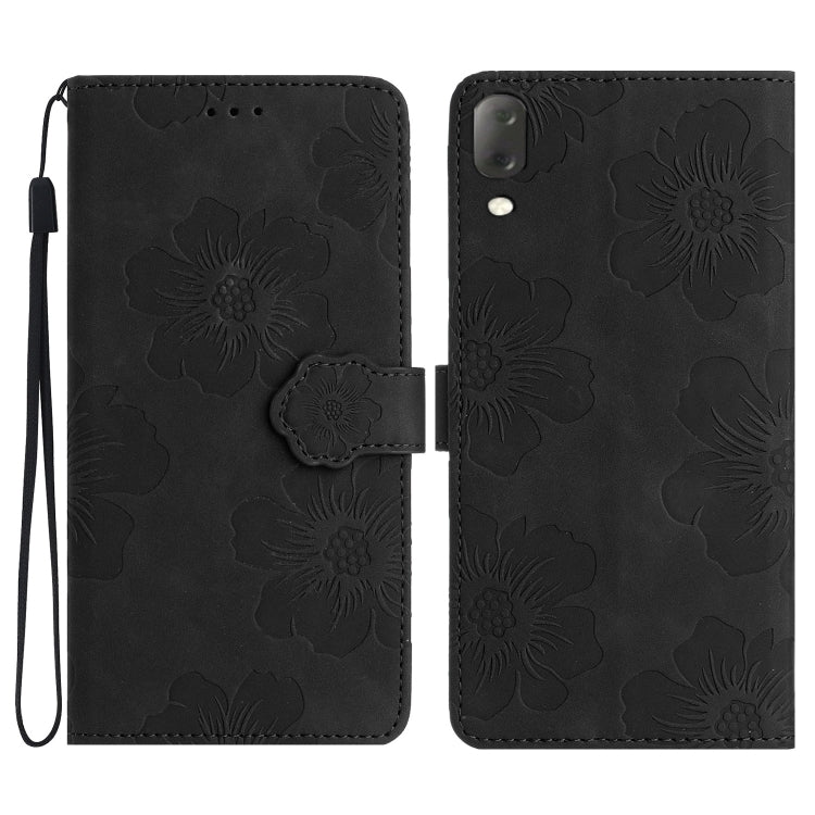 Flower Embossing Pattern Leather Phone Case, For Sony Xperia 5, For Sony Xperia L3