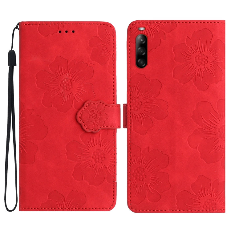 Flower Embossing Pattern Leather Phone Case, For Sony Xperia 10 VI, For Sony Xperia 1 VI, For Sony Xperia 1 V, For Sony Xperia 10 V, For Sony Xperia 10 IV, For Sony Xperia L4