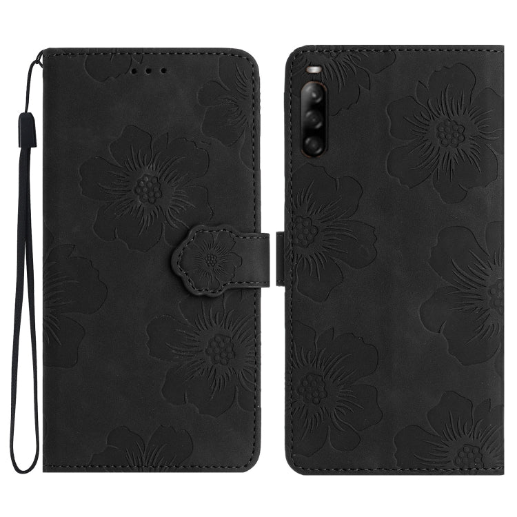 Flower Embossing Pattern Leather Phone Case, For Sony Xperia 10 VI, For Sony Xperia 1 VI, For Sony Xperia 1 V, For Sony Xperia 10 V, For Sony Xperia 10 IV, For Sony Xperia L4