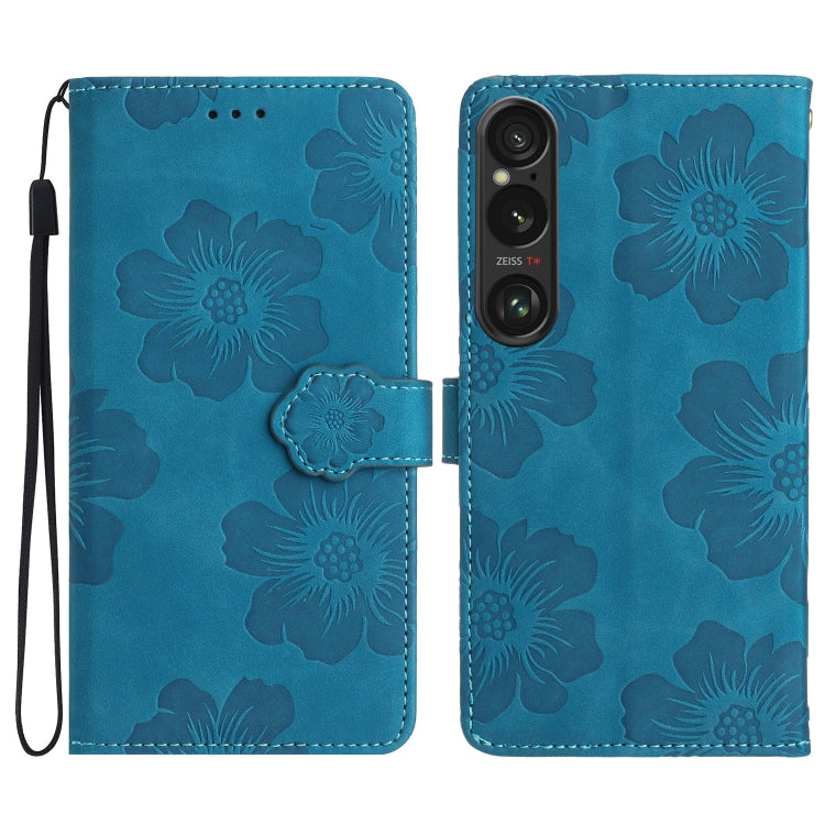 Flower Embossing Pattern Leather Phone Case, For Sony Xperia 10 VI, For Sony Xperia 1 VI, For Sony Xperia 1 V, For Sony Xperia 10 V, For Sony Xperia 10 IV, For Sony Xperia L4