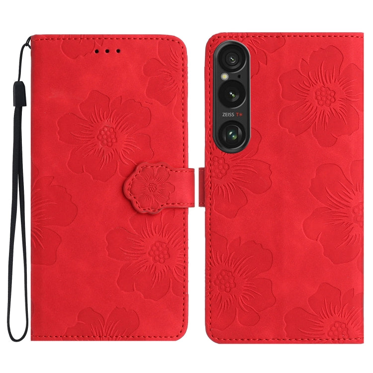 Flower Embossing Pattern Leather Phone Case, For Sony Xperia 10 VI, For Sony Xperia 1 VI, For Sony Xperia 1 V, For Sony Xperia 10 V, For Sony Xperia 10 IV, For Sony Xperia L4