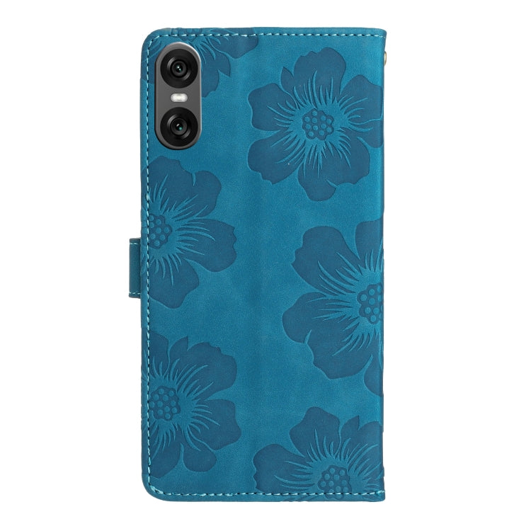 Flower Embossing Pattern Leather Phone Case, For Sony Xperia 10 VI, For Sony Xperia 1 VI, For Sony Xperia 1 V, For Sony Xperia 10 V, For Sony Xperia 10 IV, For Sony Xperia L4