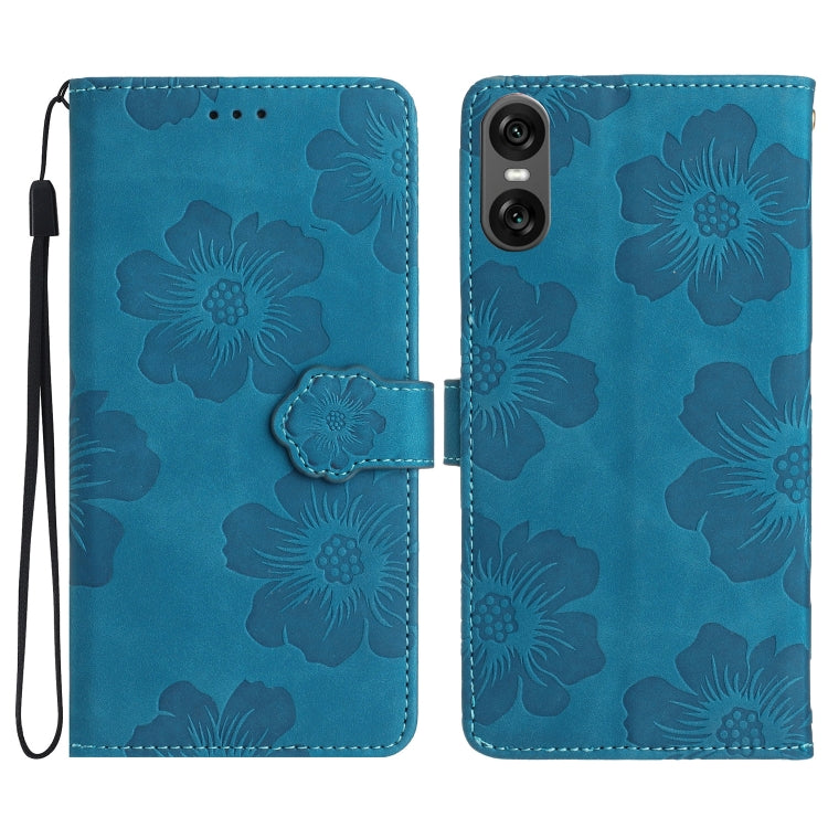 Flower Embossing Pattern Leather Phone Case, For Sony Xperia 10 VI, For Sony Xperia 1 VI, For Sony Xperia 1 V, For Sony Xperia 10 V, For Sony Xperia 10 IV, For Sony Xperia L4