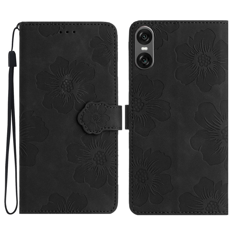 Flower Embossing Pattern Leather Phone Case, For Sony Xperia 10 VI, For Sony Xperia 1 VI, For Sony Xperia 1 V, For Sony Xperia 10 V, For Sony Xperia 10 IV, For Sony Xperia L4