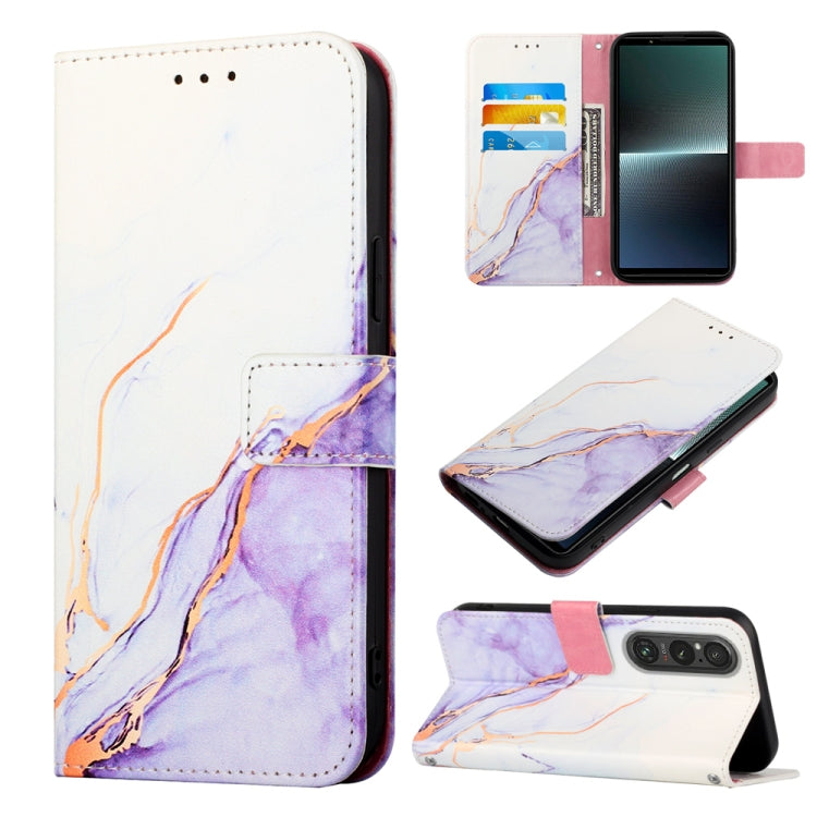 PT003 Marble Pattern Flip Leather Phone Case, For Sony Xperia 10 VI, For Sony Xperia 1 VI, For Sony Xperia 5 VI, For Sony Xperia 5 V, For Sony Xperia 1 V, For Sony Xperia 10 V