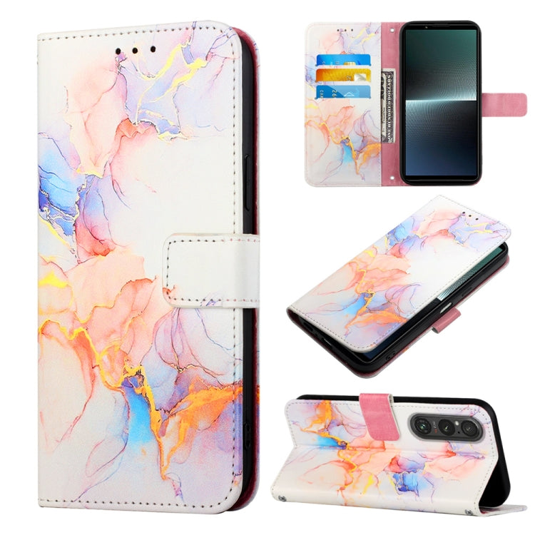 PT003 Marble Pattern Flip Leather Phone Case, For Sony Xperia 10 VI, For Sony Xperia 1 VI, For Sony Xperia 5 VI, For Sony Xperia 5 V, For Sony Xperia 1 V, For Sony Xperia 10 V