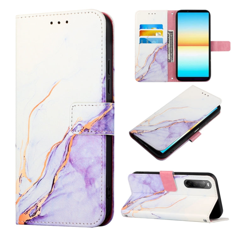 PT003 Marble Pattern Flip Leather Phone Case, For Sony Xperia 10 VI, For Sony Xperia 1 VI, For Sony Xperia 5 VI, For Sony Xperia 5 V, For Sony Xperia 1 V, For Sony Xperia 10 V