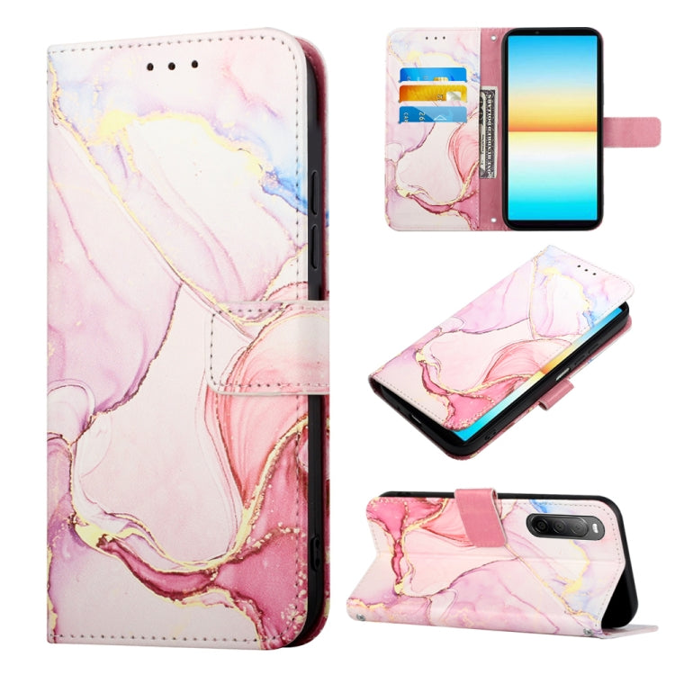 PT003 Marble Pattern Flip Leather Phone Case, For Sony Xperia 10 VI, For Sony Xperia 1 VI, For Sony Xperia 5 VI, For Sony Xperia 5 V, For Sony Xperia 1 V, For Sony Xperia 10 V