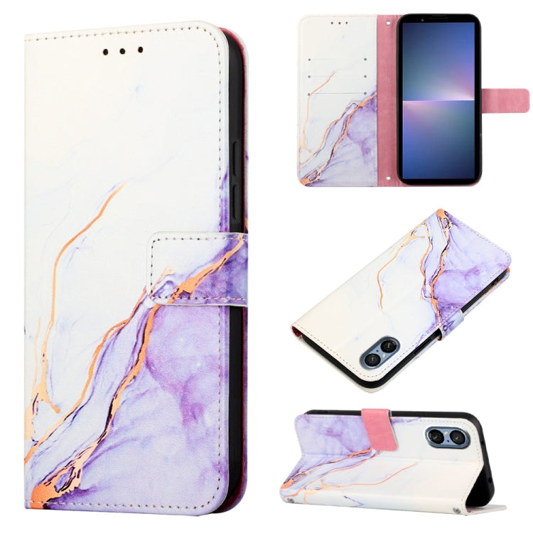 PT003 Marble Pattern Flip Leather Phone Case, For Sony Xperia 10 VI, For Sony Xperia 1 VI, For Sony Xperia 5 VI, For Sony Xperia 5 V, For Sony Xperia 1 V, For Sony Xperia 10 V