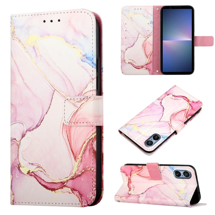 PT003 Marble Pattern Flip Leather Phone Case, For Sony Xperia 10 VI, For Sony Xperia 1 VI, For Sony Xperia 5 VI, For Sony Xperia 5 V, For Sony Xperia 1 V, For Sony Xperia 10 V