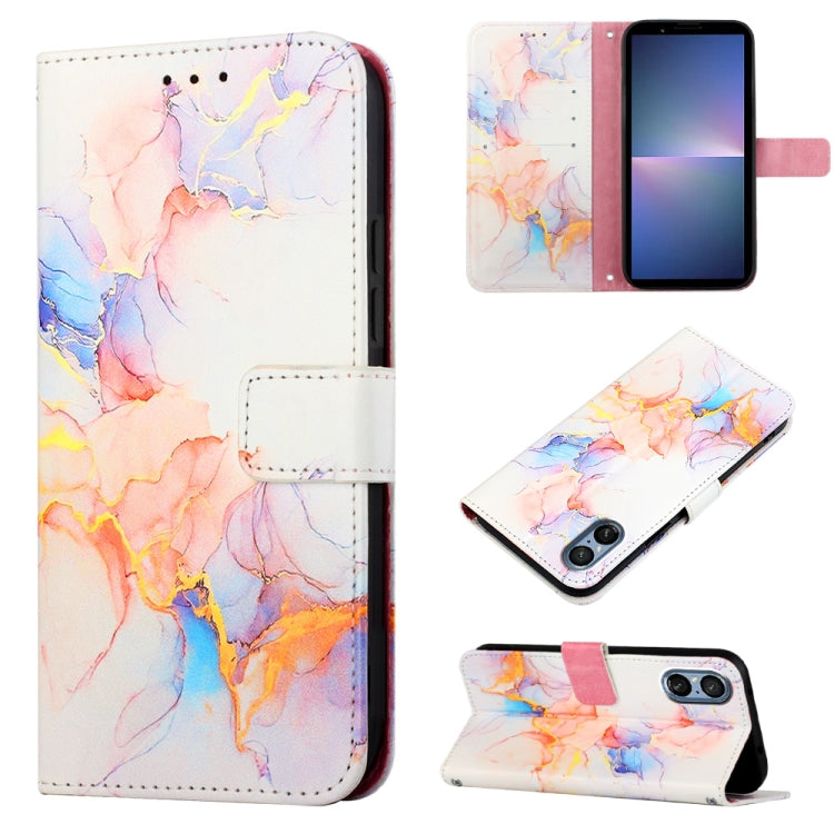 PT003 Marble Pattern Flip Leather Phone Case, For Sony Xperia 10 VI, For Sony Xperia 1 VI, For Sony Xperia 5 VI, For Sony Xperia 5 V, For Sony Xperia 1 V, For Sony Xperia 10 V