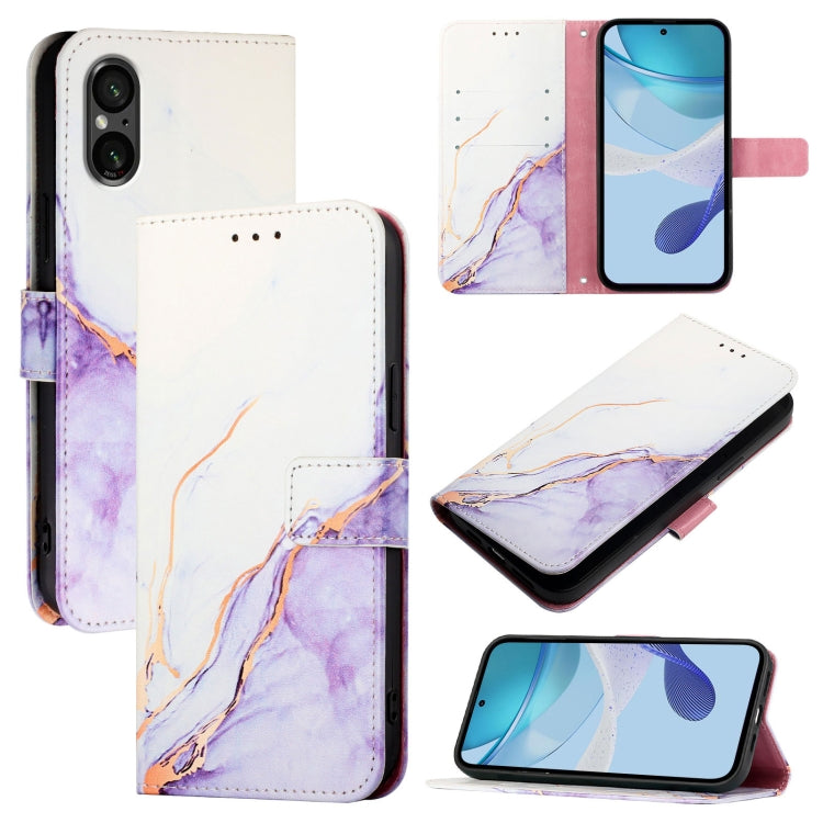 PT003 Marble Pattern Flip Leather Phone Case, For Sony Xperia 10 VI, For Sony Xperia 1 VI, For Sony Xperia 5 VI, For Sony Xperia 5 V, For Sony Xperia 1 V, For Sony Xperia 10 V