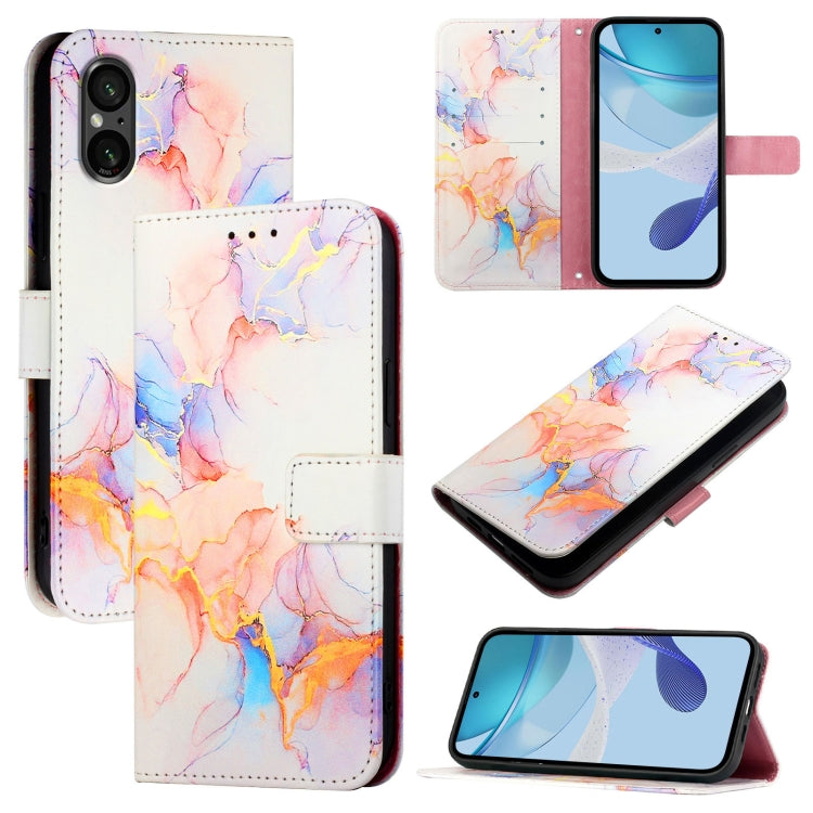 PT003 Marble Pattern Flip Leather Phone Case, For Sony Xperia 10 VI, For Sony Xperia 1 VI, For Sony Xperia 5 VI, For Sony Xperia 5 V, For Sony Xperia 1 V, For Sony Xperia 10 V