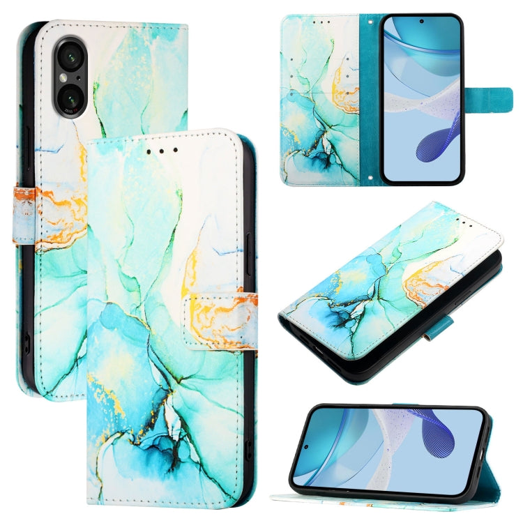 PT003 Marble Pattern Flip Leather Phone Case, For Sony Xperia 10 VI, For Sony Xperia 1 VI, For Sony Xperia 5 VI, For Sony Xperia 5 V, For Sony Xperia 1 V, For Sony Xperia 10 V