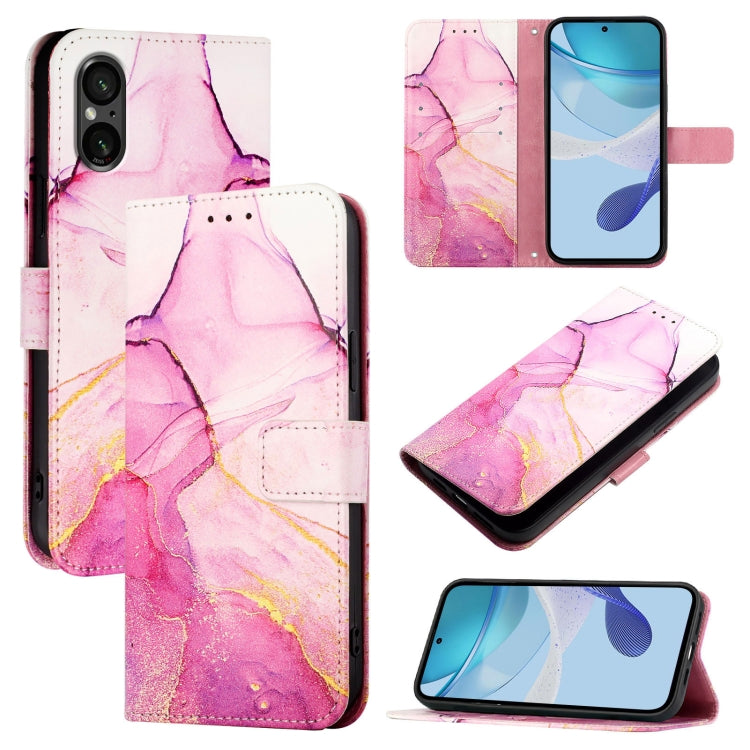 PT003 Marble Pattern Flip Leather Phone Case, For Sony Xperia 10 VI, For Sony Xperia 1 VI, For Sony Xperia 5 VI, For Sony Xperia 5 V, For Sony Xperia 1 V, For Sony Xperia 10 V