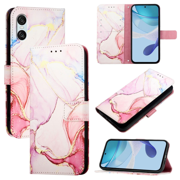 PT003 Marble Pattern Flip Leather Phone Case, For Sony Xperia 10 VI, For Sony Xperia 1 VI, For Sony Xperia 5 VI, For Sony Xperia 5 V, For Sony Xperia 1 V, For Sony Xperia 10 V